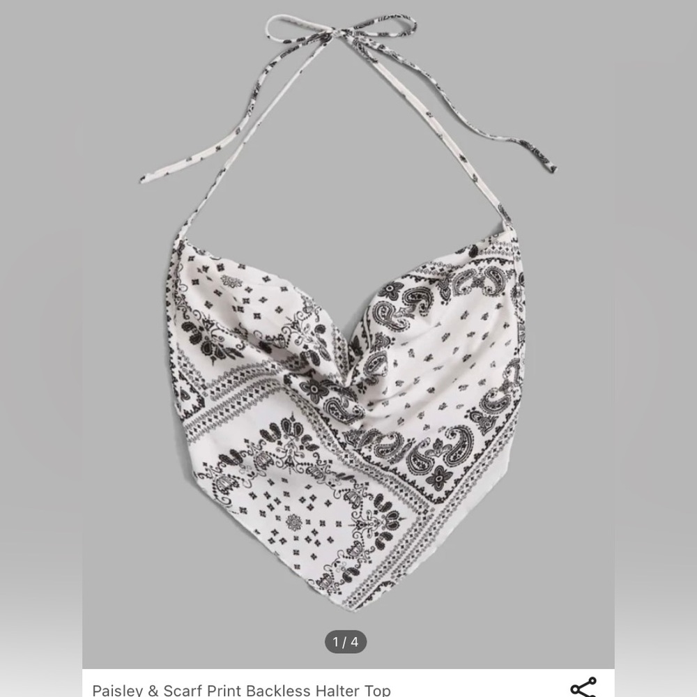 Halter top with bandana style